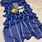 Royal Blue Embroidered Ready to Wear Saree
