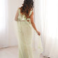 Violet Shimmer Sequin Net Saree