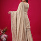Designer Chinon Silk Embroidered Sharara Set