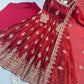 Sage Green Shimmer Silk Anarkali Gown Set