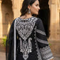 Black White Embroidered Kurta Set
