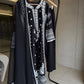 Black White Embroidered Kurta Set
