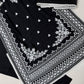 Black White Embroidered Kurta Set