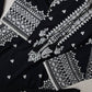 Black White Embroidered Kurta Set