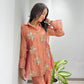 Sequin Floral Shrug Co-ord Set