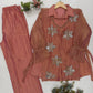 Sequin Floral Shrug Co-ord Set
