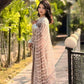 Mocha Pearl Work Net Saree with Blouse Piece