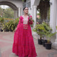 Laheriya Mirror Yoke Gown
