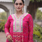 Laheriya Mirror Yoke Gown
