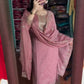 Embroidered Chinnon Silk Suit Set with Dupatta