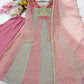 Mustard Panel Embroidered Anarkali