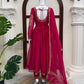 Crimson Thread Sequin Anarkali