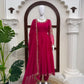Crimson Thread Sequin Anarkali