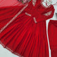 Crimson Thread Sequin Anarkali