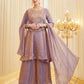 Diamond Georgette Sequin Sharara Suit