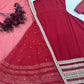 Maroon Sleeveless Anarkali Gown with Dupatta