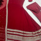 Maroon Sleeveless Anarkali Gown with Dupatta