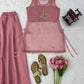 Mauve Ginni Lace Co-ord Set