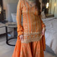 Embroidered Faux Georgette Palazzo Suit Set