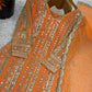 Embroidered Faux Georgette Palazzo Suit Set