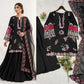 Black Floral Cutwork Suit