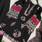 Black Floral Cutwork Suit