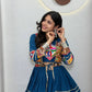 Gamthi Mirror Tiered Koti Lehenga