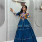 Gamthi Mirror Tiered Koti Lehenga