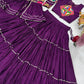 Gamthi Mirror Tiered Koti Lehenga