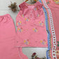 Rose Pink Floral Cutwork Kurta Set