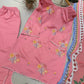 Rose Pink Floral Cutwork Kurta Set