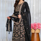 Zari Sequin Gorgette Anarkali Gown
