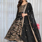 Zari Sequin Gorgette Anarkali Gown
