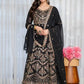 Zari Sequin Gorgette Anarkali Gown