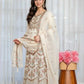 Zari Sequin Gorgette Anarkali Gown