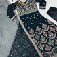 Zari Sequin Gorgette Anarkali Gown