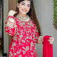 Embroidered Faux Georgette Plazzo Suit with Dupatta