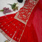 Embroidered Faux Georgette Plazzo Suit with Dupatta