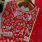 Embroidered Faux Georgette Plazzo Suit with Dupatta