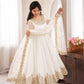 Red Sequin Embroidered Anarkali Set