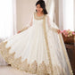 Red Sequin Embroidered Anarkali Set