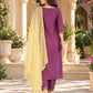 Embroidered Silk Kurta Palazzo Set with Dupatta