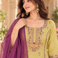 Embroidered Silk Kurta Palazzo Set with Dupatta