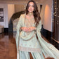 Pista Green Cording Salwar Suit