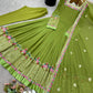 Designer Georgette Embroidered Gown Set