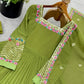 Designer Georgette Embroidered Gown Set