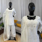 Natural Crepe Kurta Farshi Salwar With Dupatta