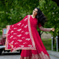 Embroidered Faux Georgette Gown with Dupatta