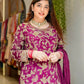 Embroidered Faux Georgette Plazzo Suit with Dupatta