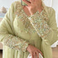 Designer Heavy Georgette Embroidered Party Wear Gown Set
